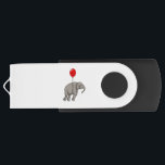 Pen Drive Elephant with Balloon<br><div class="desc">This design is the perfect gift for a birthday,  Christmas and other celebrations. It is suitable for women,  men and kids.</div>