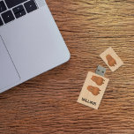 Pen Drive Funny Capybara Triple Personalizada<br><div class="desc">Drivers Flash USB Capybara personalizados. As capybaras são criadas por @artbybiyan para amantes e amantes de os animais de capybara.</div>