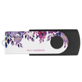 Pen Drive Trendy Botânica Tropical Decal Floral Feminina