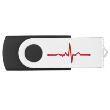 Unidade Flash Swivel USB de pulsação EKG