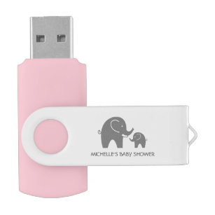 Pen Drive Unidade flash USB do chá de fraldas elefante da ci