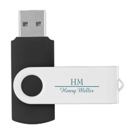 Pen Drive Unidade USB Swivel Flash Personalizada - Nome Pers