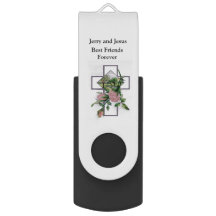 Vintage Cross com Tema Religioso Rosa