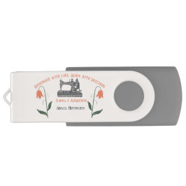 Pen Drive Vintage Sewing Machine Tailor