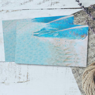 pena azul modelo de cartão de negócios