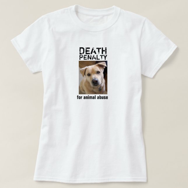 PENA DE MORTE PARA O T-SHIRT ANIMAL DO ABUSO (Frente do Design)