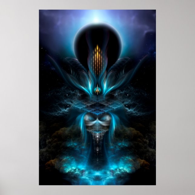 Penapia Fractal Art Wall Poster (Frente)