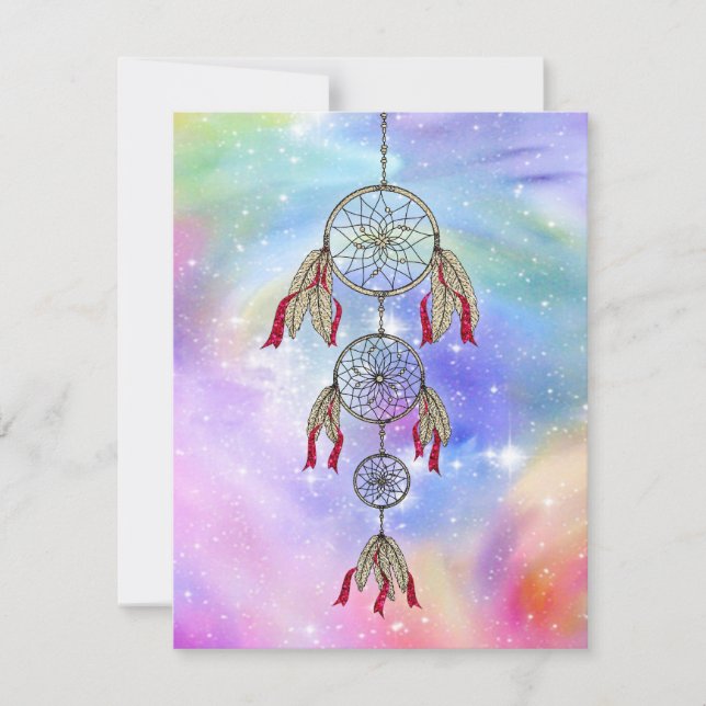 Penas bonitas de caça-sonhos (Frente)