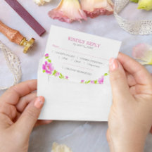 Penas cor-de-rosa - RSVP Magenta Floral