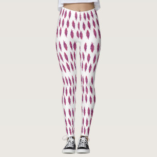 Penas de Aquarela Elegante Leggings Personalizadas