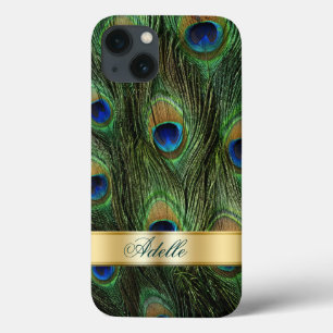 Penas de Peacock iPhone 6 Monograma Caso