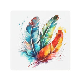 Penas Espirituosas: Arte Por Aquarela Vibrante