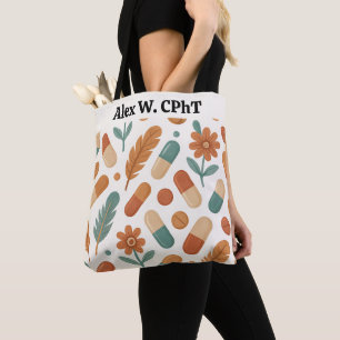 Penas personalizadas da farmácia Tote Bag Boho Dai