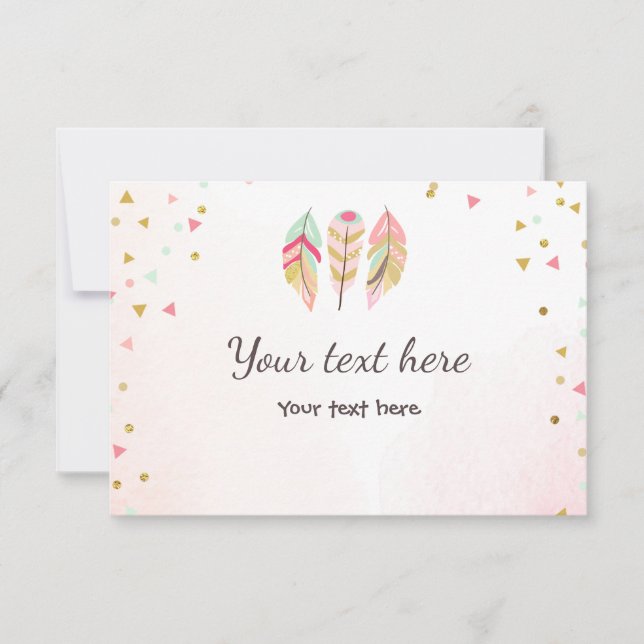 Penas RSVP de Caracteres Selvagens e Três Inserçõe (Frente)