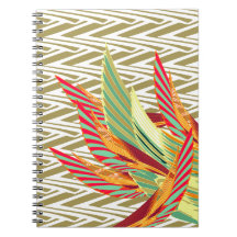 Penas tropicais, caderno espiral