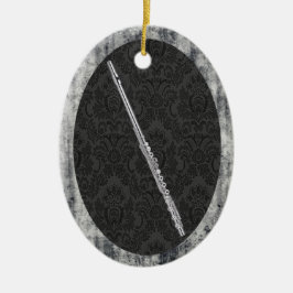 Pendente oval do ornamento da flauta