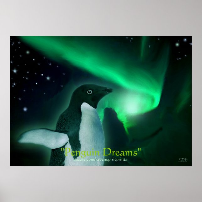 PENGUIN DREAMS Art Poster (Frente)