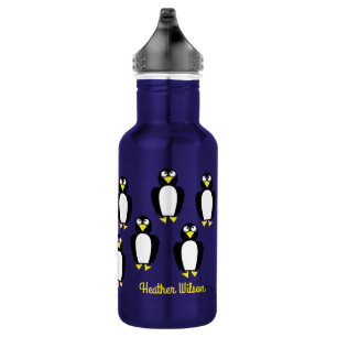 Penguin Kids Garrafa de Água com Nome