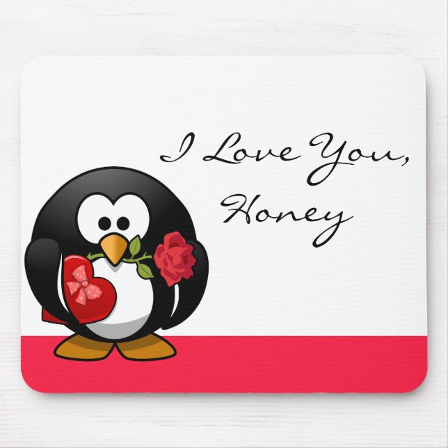 Penguin Love Mousepad (Frente)