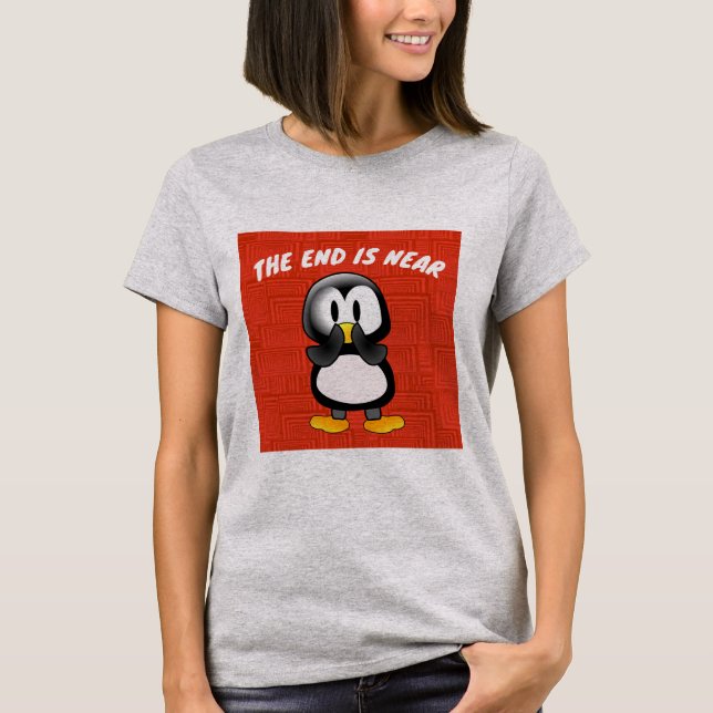 PENGUIN O FIM ESTÁ PERTO DE T-SHIRTS (Frente)