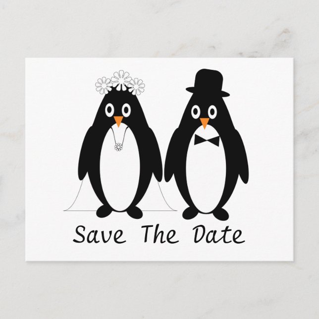 Penguin Salve O Anúncio De Casamento De Data (Frente)