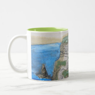 Penhascos de Moher, caneca de café da pintura de