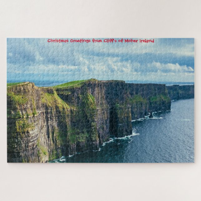 Penhascos de Moher Irlanda. Quebra-cabeça (Horizontal)