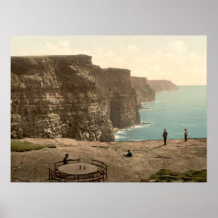 Penhascos em Moher, impressão do arquivo de Clare