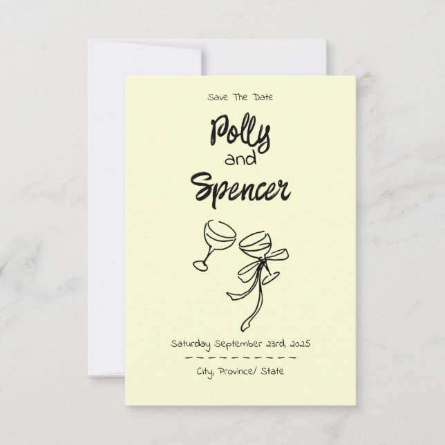 Penmannidade de Pastel Salve o Buttercreme de Data (Frente)