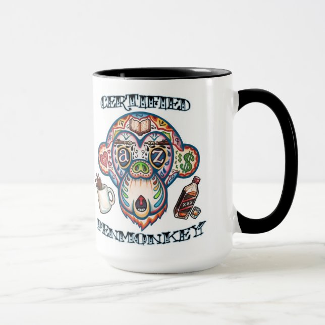 PENMONKEY CERTIFICADO -- Caneca de café (Direita)