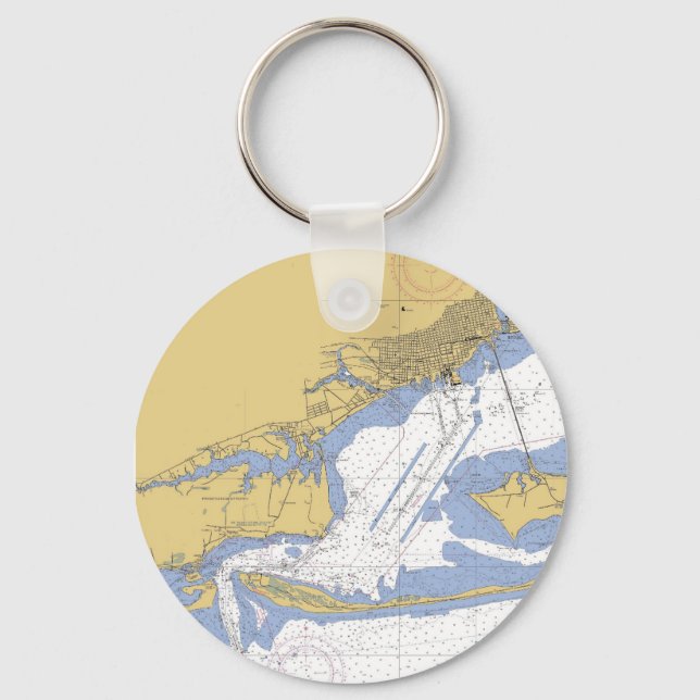 Pensacola, Chaveiro do Gráfico de Porto Náutico da (Frente)