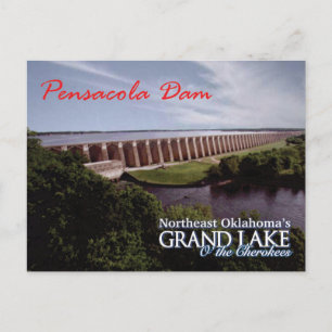Pensacola Dam...Grand Lake OK Cartão de posto v2