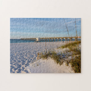 Pensacola Sand Dunes Pier Morning Quebra-cabeça