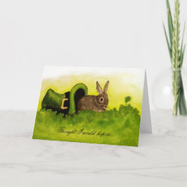 Pensado eu salto no cartão feliz do Dia de São