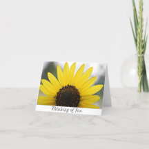 Pensamento de você cartão de nota