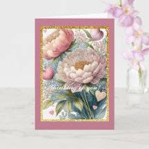 Pensamento Floral para Você, Cartão Dobrado 13 x 1