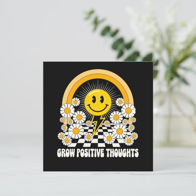 Pensamentos Positivos Crescentes - Inspiração Flor (Em pé/Frente)