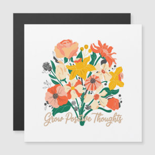 Pensamentos Positivos Crescentes - Inspiração Flor