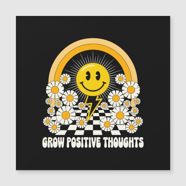 Pensamentos Positivos Crescentes - Inspiração Flor (Frente)