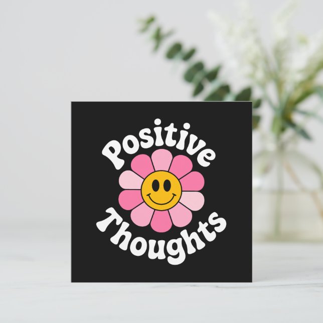 Pensamentos Positivos - Inspiração Floral (Em pé/Frente)