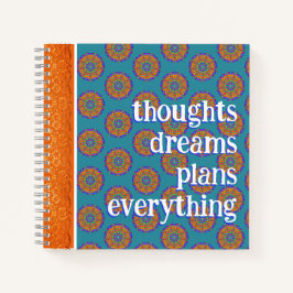 Pensamentos Sonhos Planos Boho Mandala Padrão