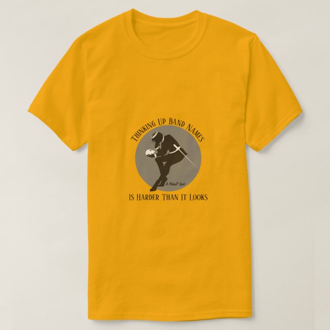 Pensando em nomes de Bandas - Uma Camisa MisterP (Frente do Design)