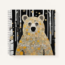 Pensando em seu abraço de urso bonito
