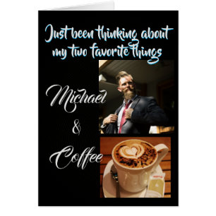 Pensando Em Seu Cartão De Diversão Preto De Foto P