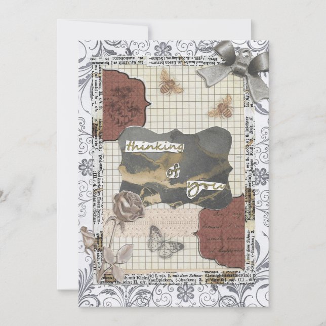 Pensando em seu cartão de saudação pensado (Frente)