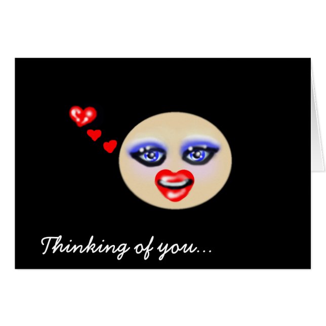 Pensando em você... Cartão (Frente Horizontal)