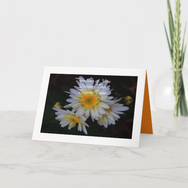 Pensando em você Cartão de condolências com Mãe (Frente)