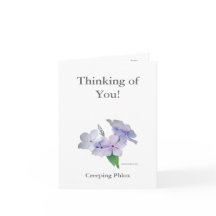 Pensando em você! Cartão de Nota