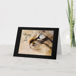 Pensando em Você do Gato Cartão de Saudação