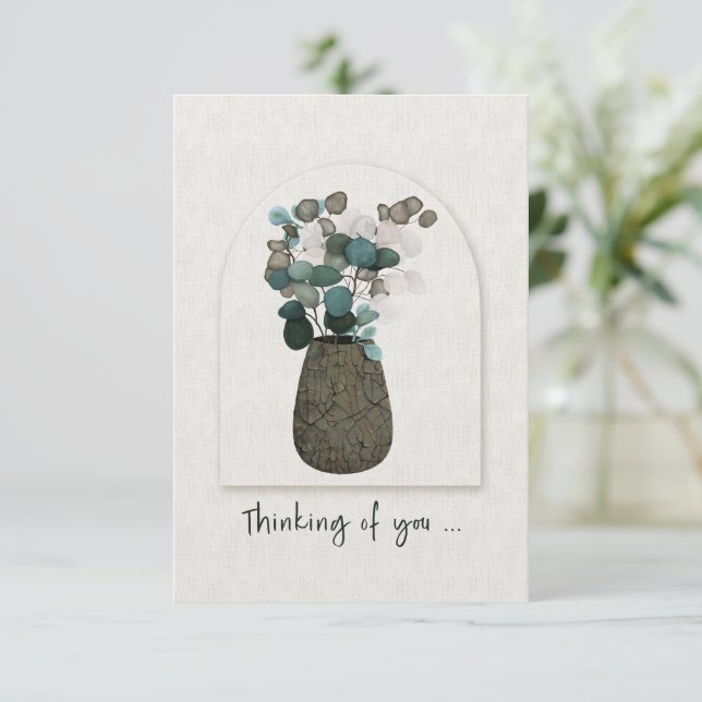 Pensando em você, Eucalipto de Dólar Prateado em V (Em pé/Frente)